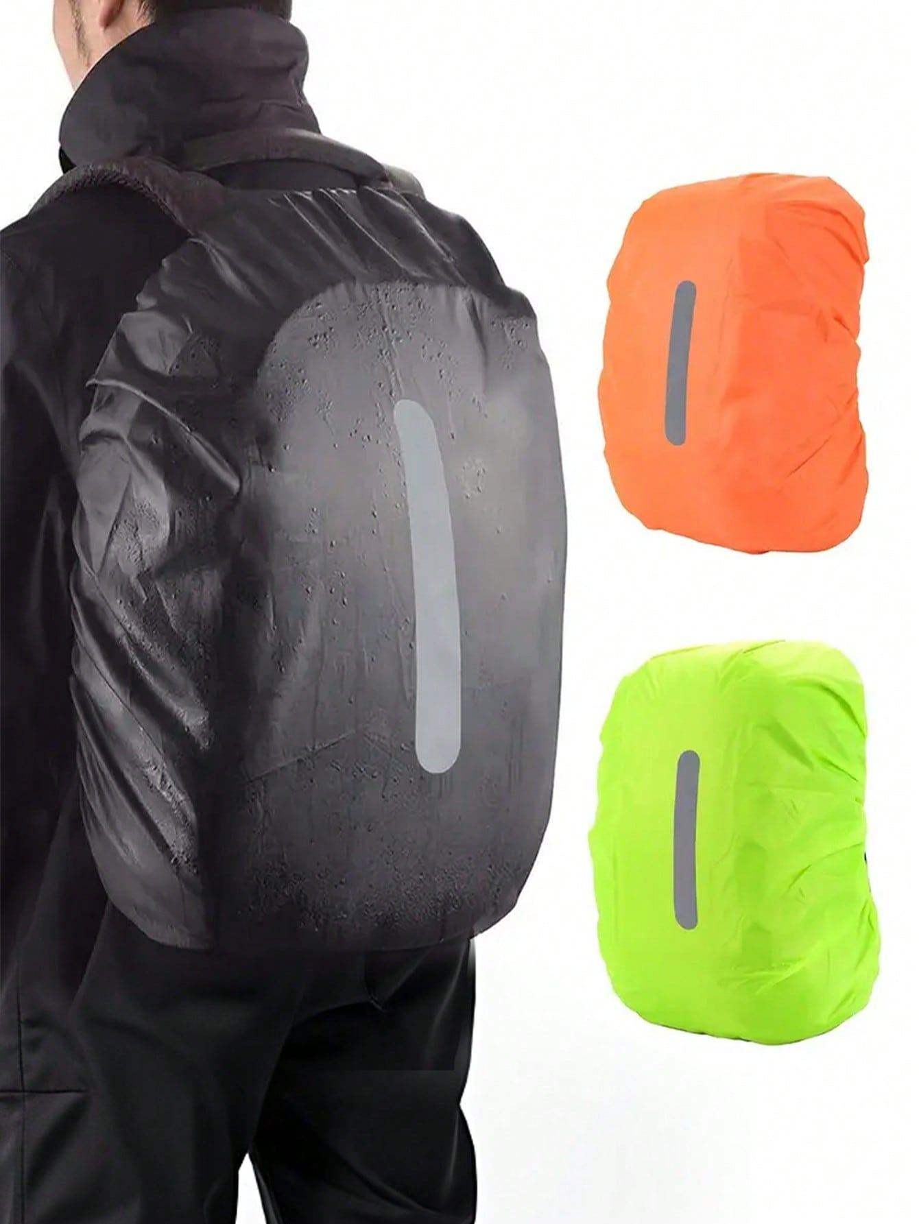 Travel Backpack Anti Theft - 30-40L Backpack Rain Cover Reflective Dustproof