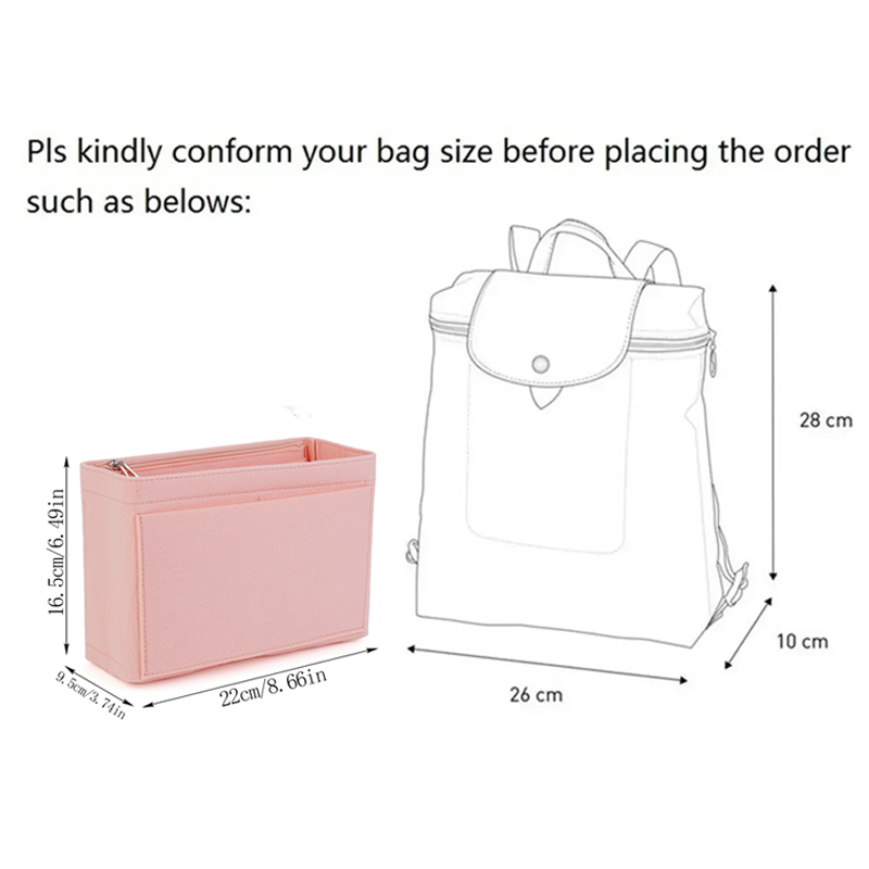 NEW Soft Pouch Organizer Felt  - Backpack Insert Organizer incelemesi ve fiyatı