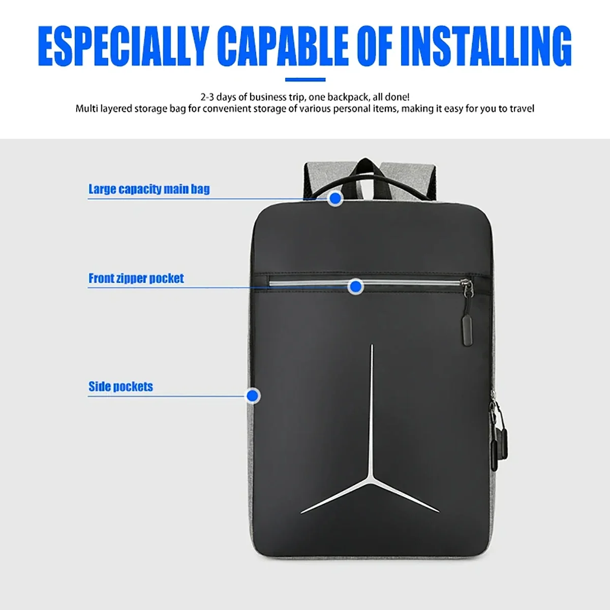 Anti Theft USB Waterproof Hard - Travel Backpack Anti Theft incelemesi ve fiyatı