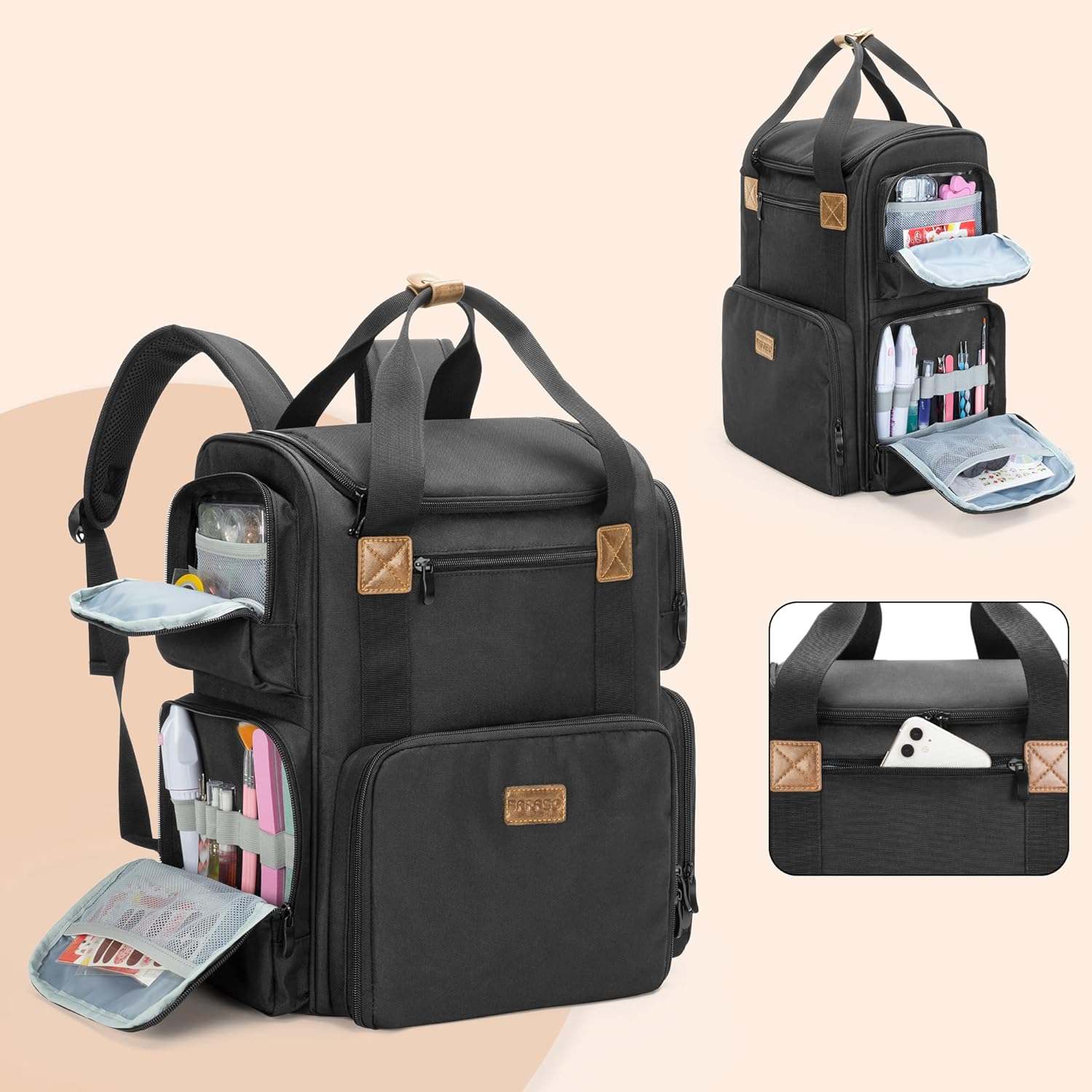 Nail Polish Organizer Backpack - Laptop Sleeve Removable incelemesi ve fiyatı