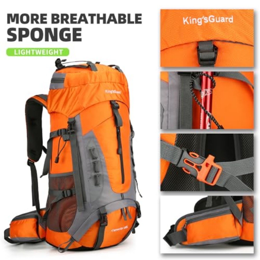 60L Hiking Backpack for Men an - Rain Cover Backpack incelemesi ve fiyatı