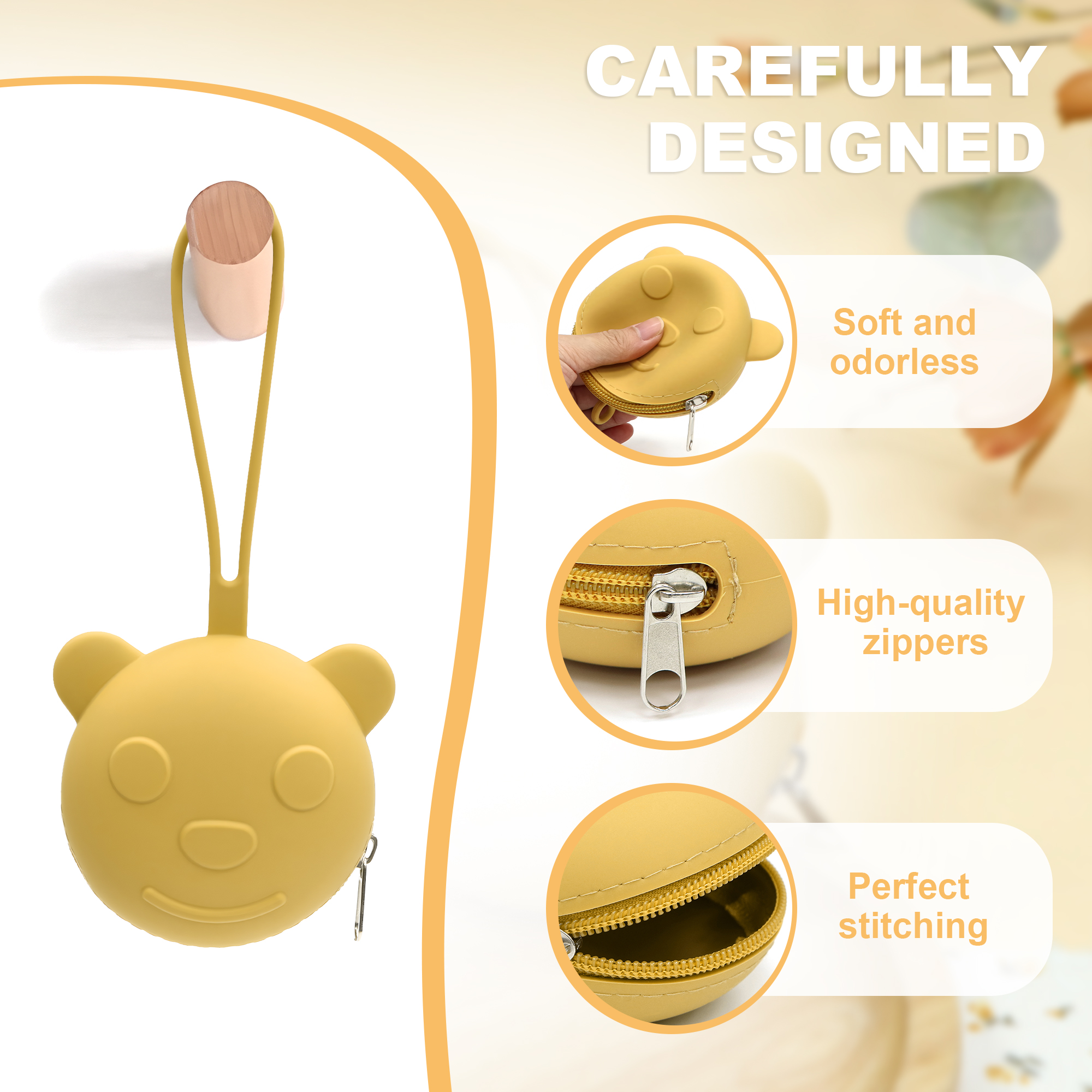 Portable silicone pacifier bag - Backpack Diaper Bag incelemesi ve fiyatı