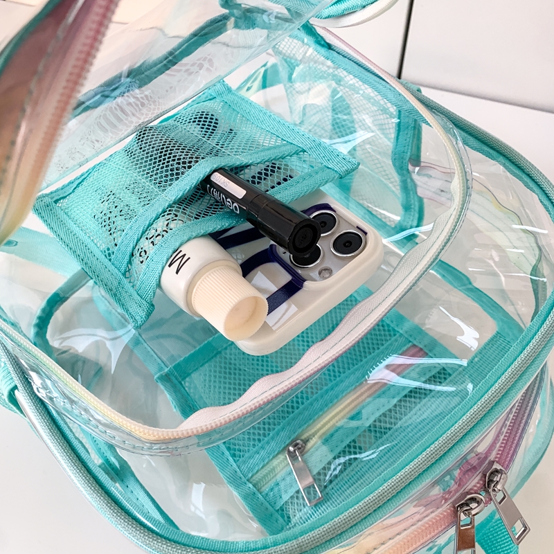 PVC Transparent Zipper Large C - Fashion Backpack Women incelemesi ve fiyatı