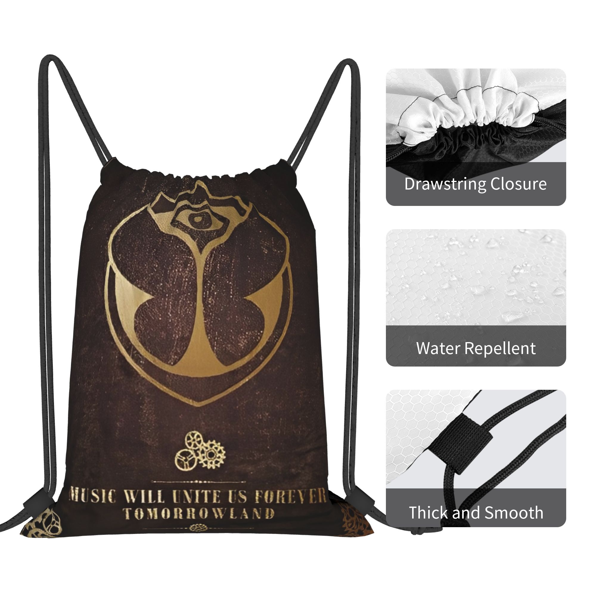 Tomorrowlands  Drawstring Bags - Drawstring Gym Bag incelemesi ve fiyatı