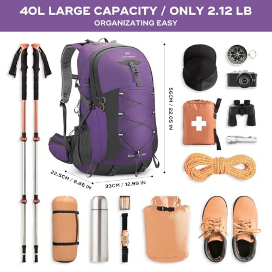 Hiking Backpack, Camping Backp - Rain Cover Backpack incelemesi ve fiyatı