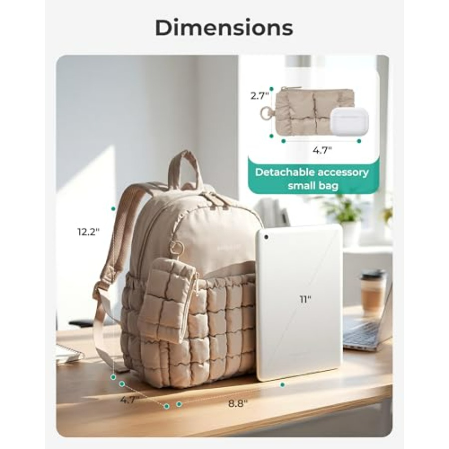 Mini Backpacks for Women, Puff - Mini Backpack Purse incelemesi ve fiyatı