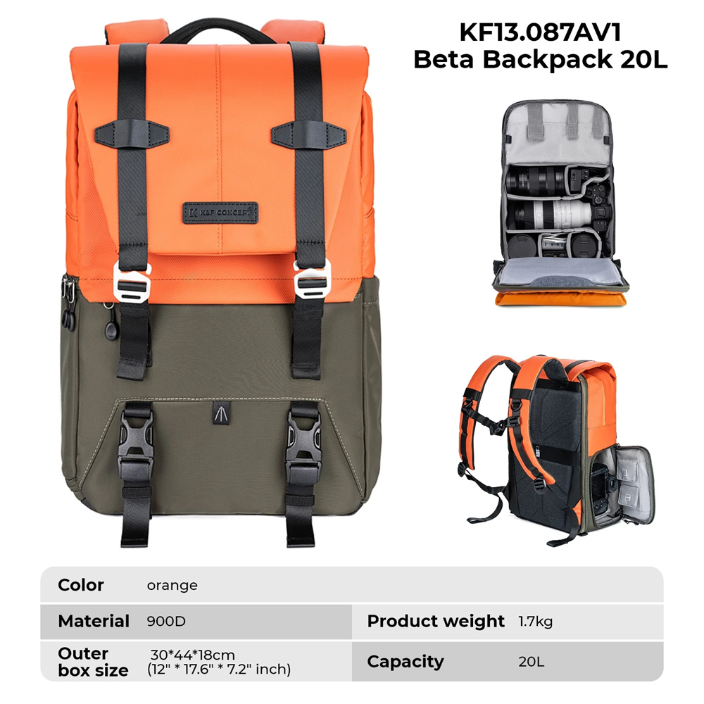 K&F CONCEPT Camera Backpack Tr - Rain Cover Backpack incelemesi ve fiyatı