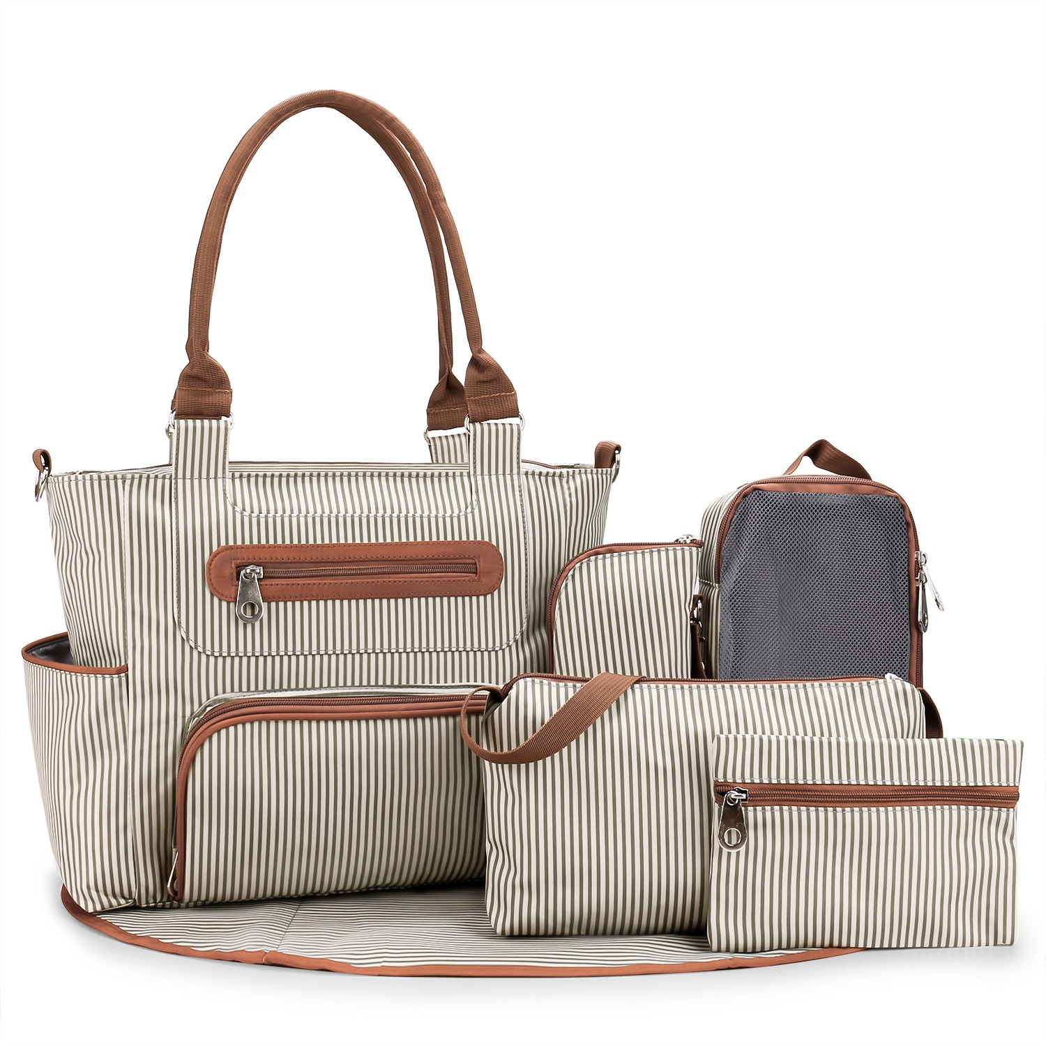 Women Shoulder Bag Travel 7 Pc - Backpack Diaper Bag incelemesi ve fiyatı