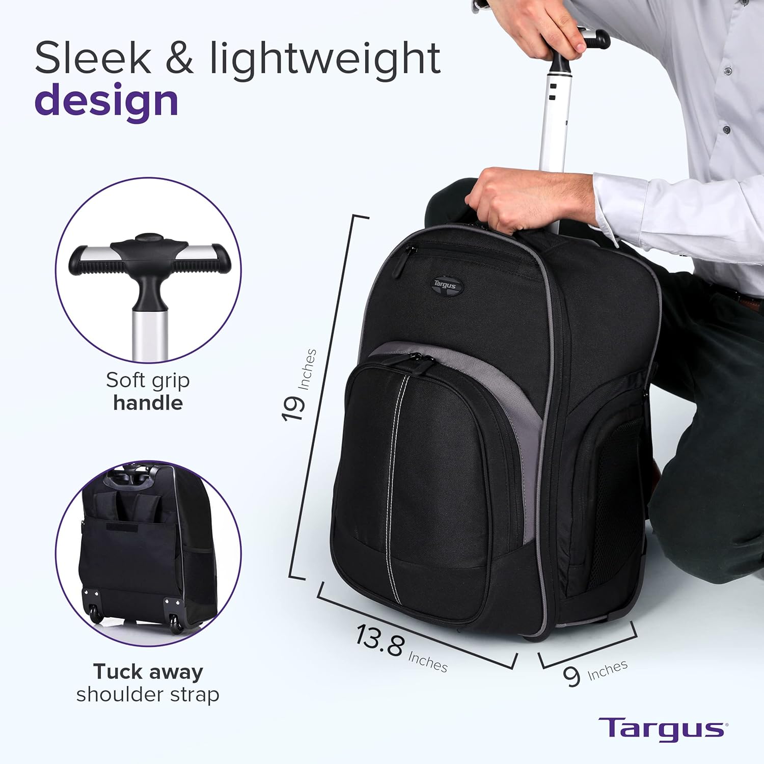 16-Inch Rolling Laptop Backpac - Laptop Sleeve Removable incelemesi ve fiyatı