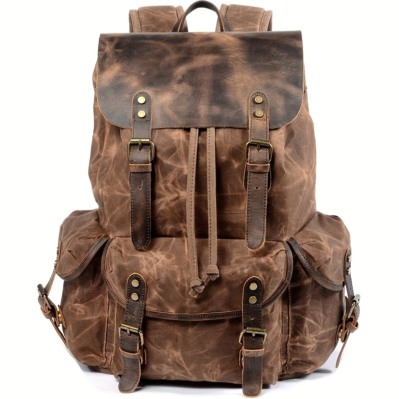 Vintage Men'S Leather Backpack - Leather Backpack Vintage incelemesi ve fiyatı