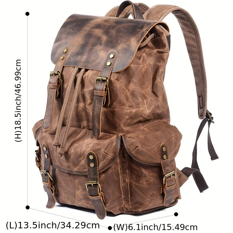 Vintage Men'S Leather Backpack - Leather Backpack Vintage incelemesi ve fiyatı