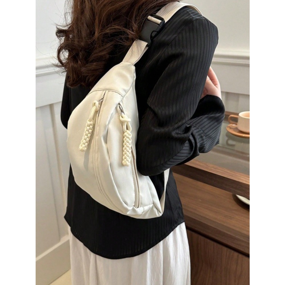 Large Capacity Nylon Chest Bag - Sling Backpack Shoulder incelemesi ve fiyatı