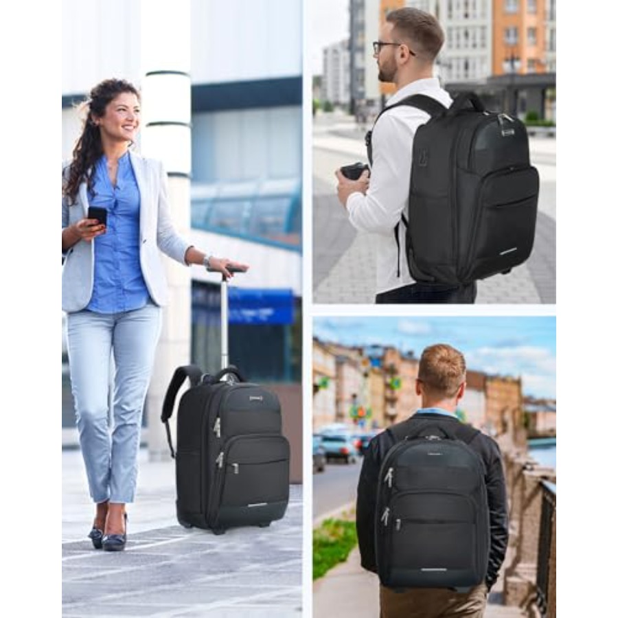 Rolling Backpack 30L Travel La - Laptop Backpack 15.6 incelemesi ve fiyatı