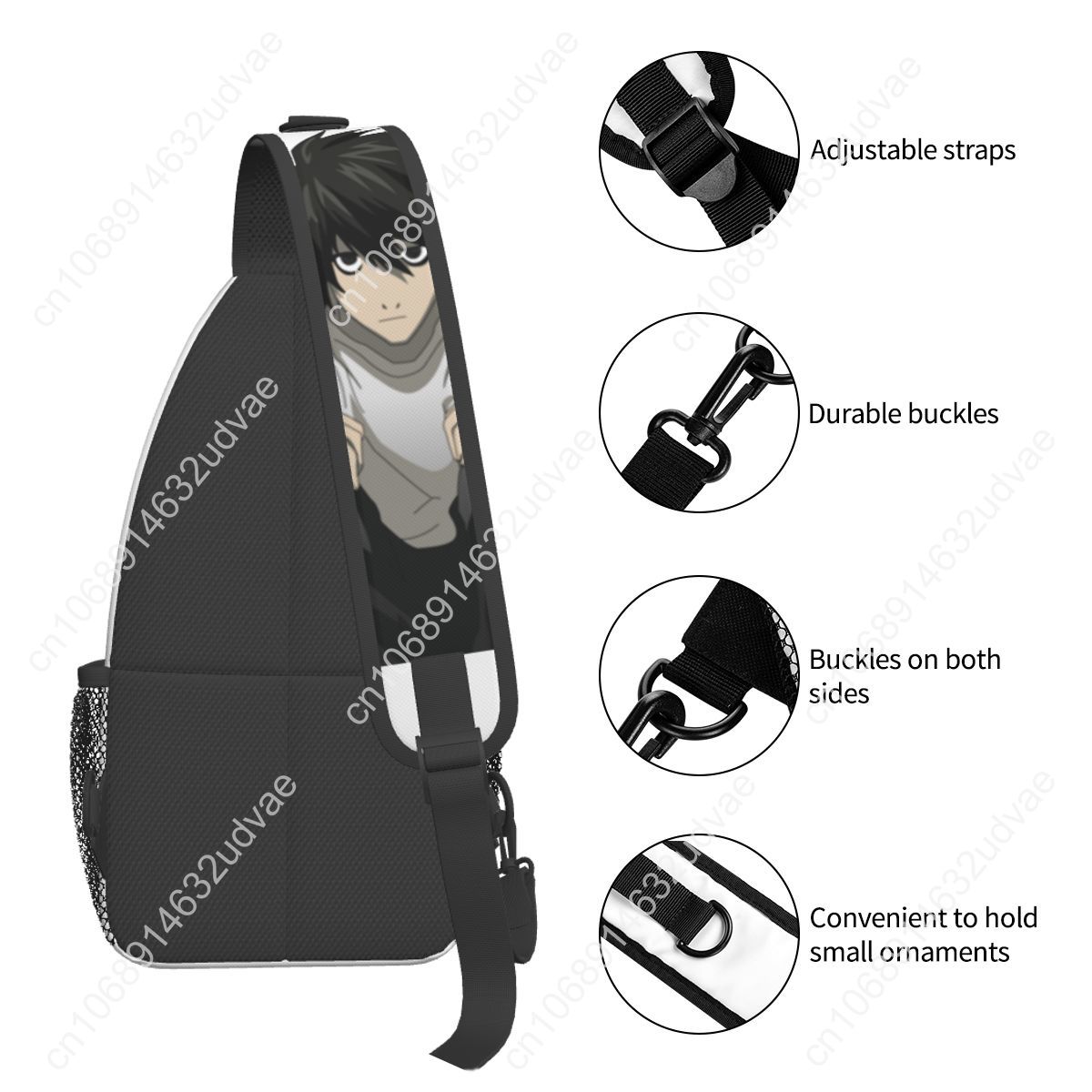 L Death Note Sling Bags Chest  - Sling Backpack Shoulder incelemesi ve fiyatı