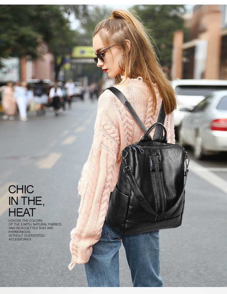 Women Soft Leather Backpack Sc - Canvas Backpack Casual incelemesi ve fiyatı
