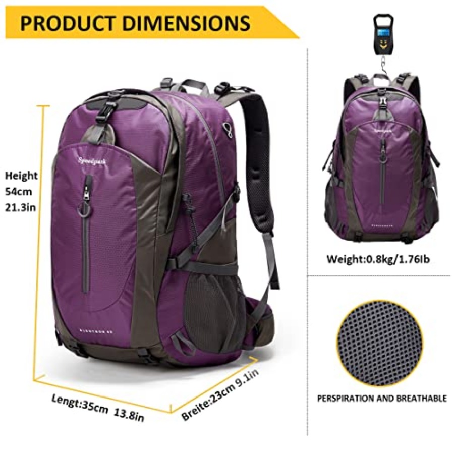 Hiking Backpack 40L Waterproof - Rain Cover Backpack incelemesi ve fiyatı