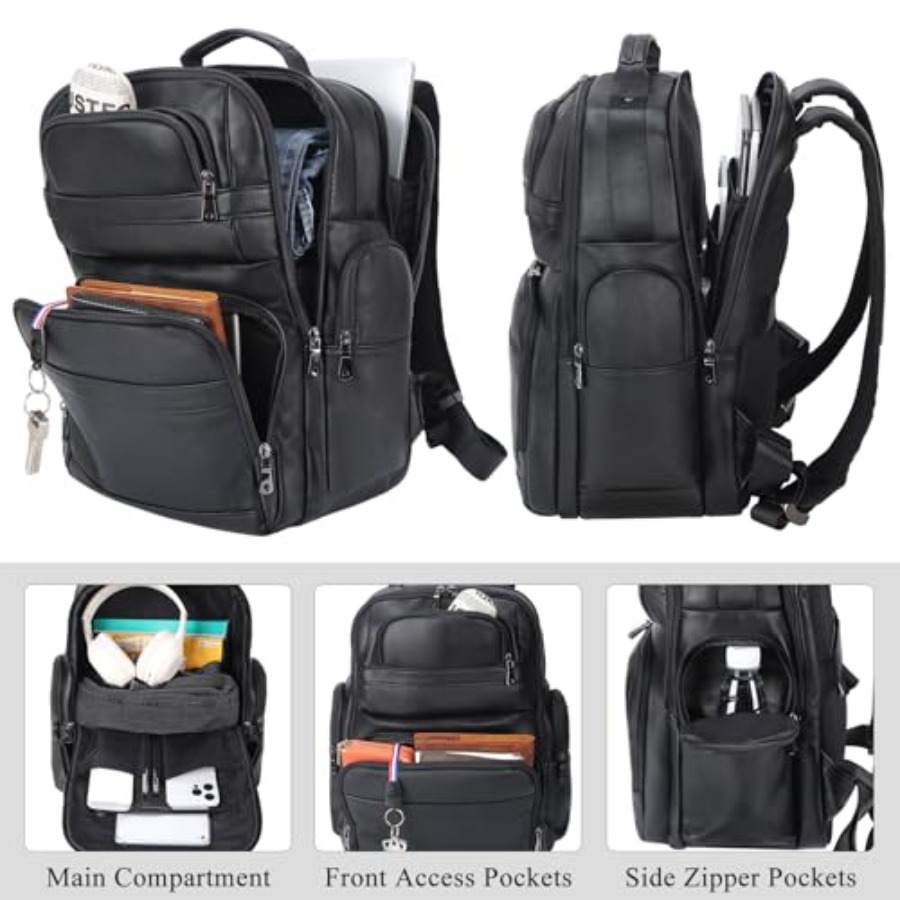 Men's Vintage Leather Backpack - Leather Backpack Vintage incelemesi ve fiyatı