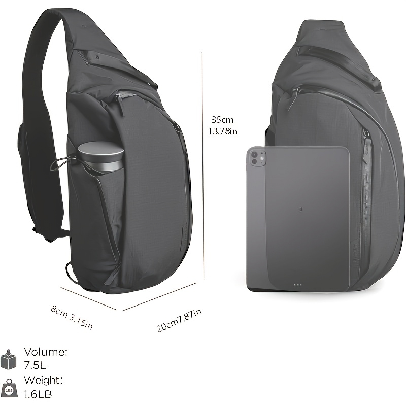 Right Shoulder Chest bag  7.5L - Sling Backpack Shoulder incelemesi ve fiyatı