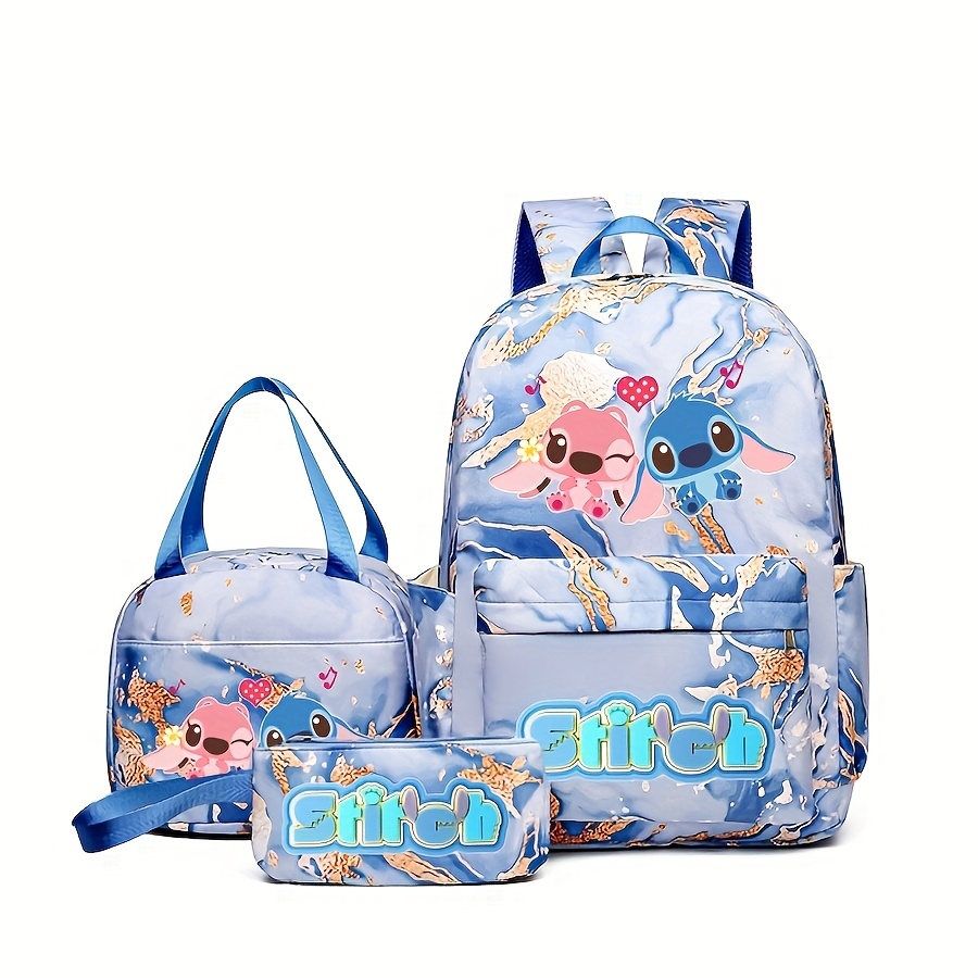 Stitch Series Cartoon Three Pi - Canvas Backpack Casual incelemesi ve fiyatı