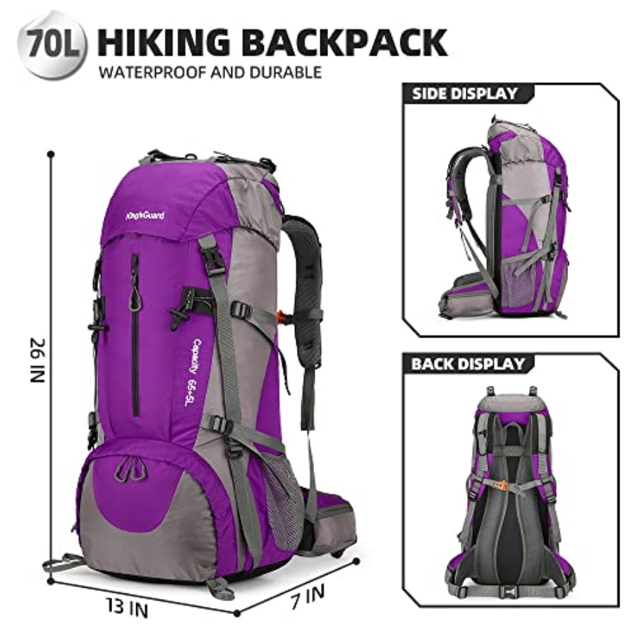70L Hiking Backpack with Rain  - Rain Cover Backpack incelemesi ve fiyatı