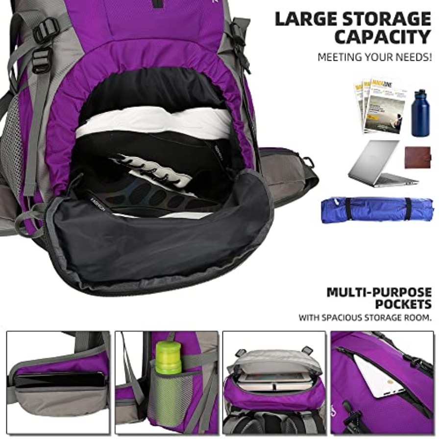 70L Hiking Backpack with Rain  - Rain Cover Backpack incelemesi ve fiyatı