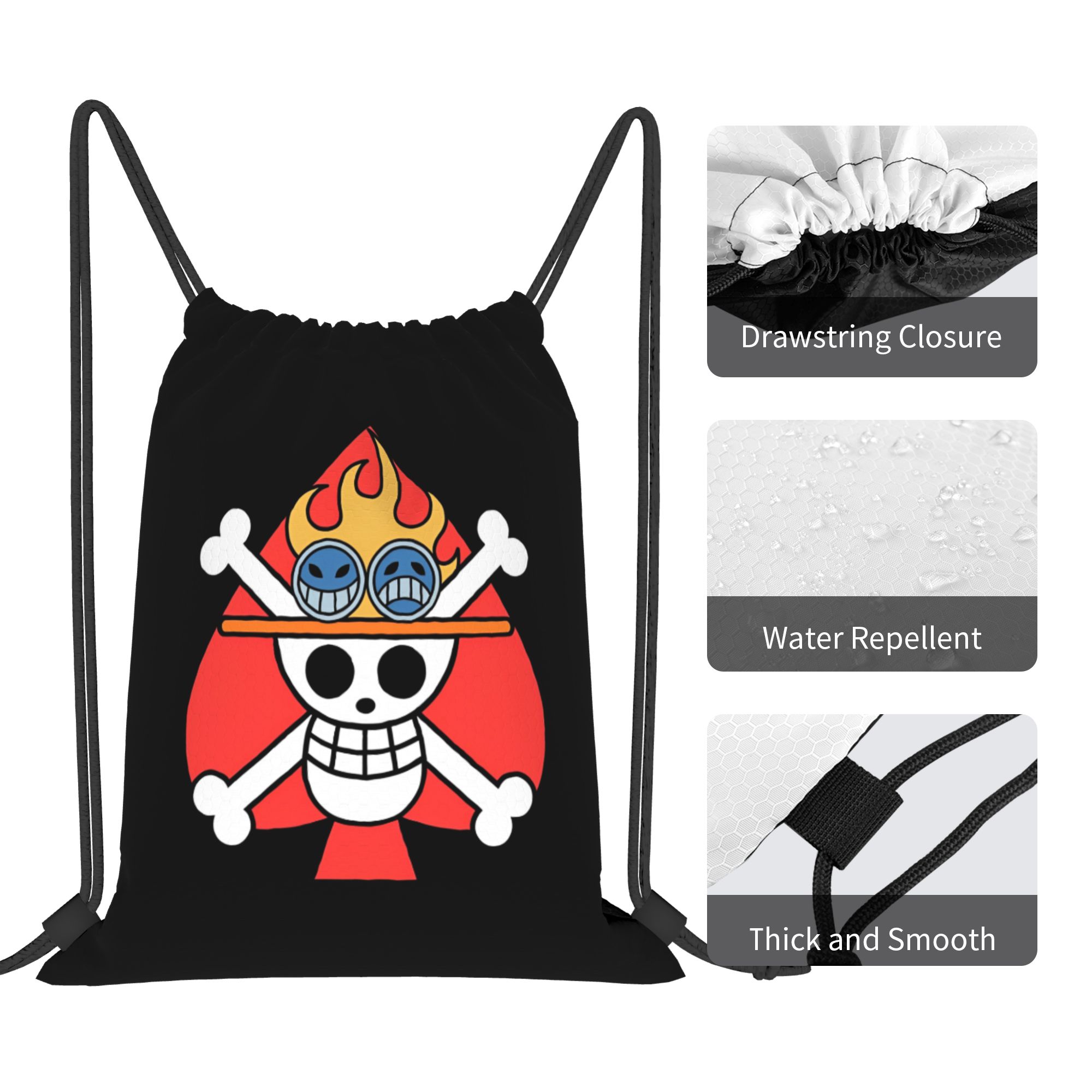 One Piece Flag ACE Drawstring  - Drawstring Gym Bag incelemesi ve fiyatı