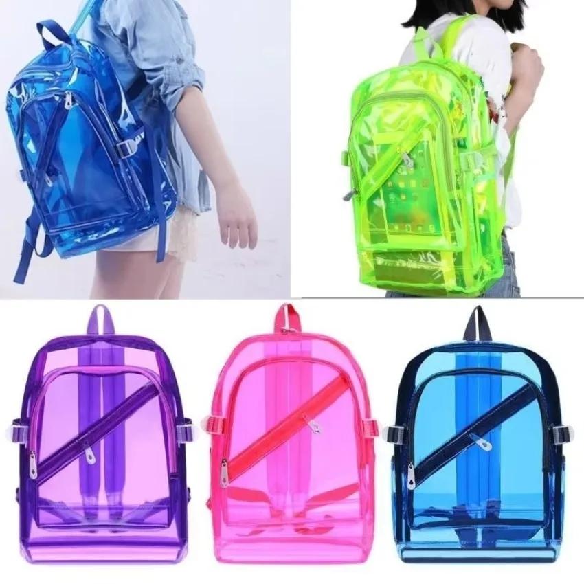 1 Pcs Fashion Transparent Back - School Backpack Teen incelemesi ve fiyatı