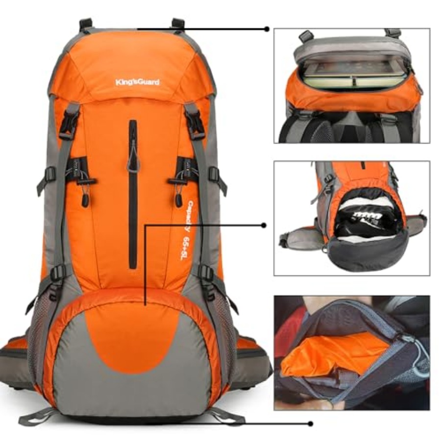 70L Hiking Backpack with Rain  - Rain Cover Backpack incelemesi ve fiyatı