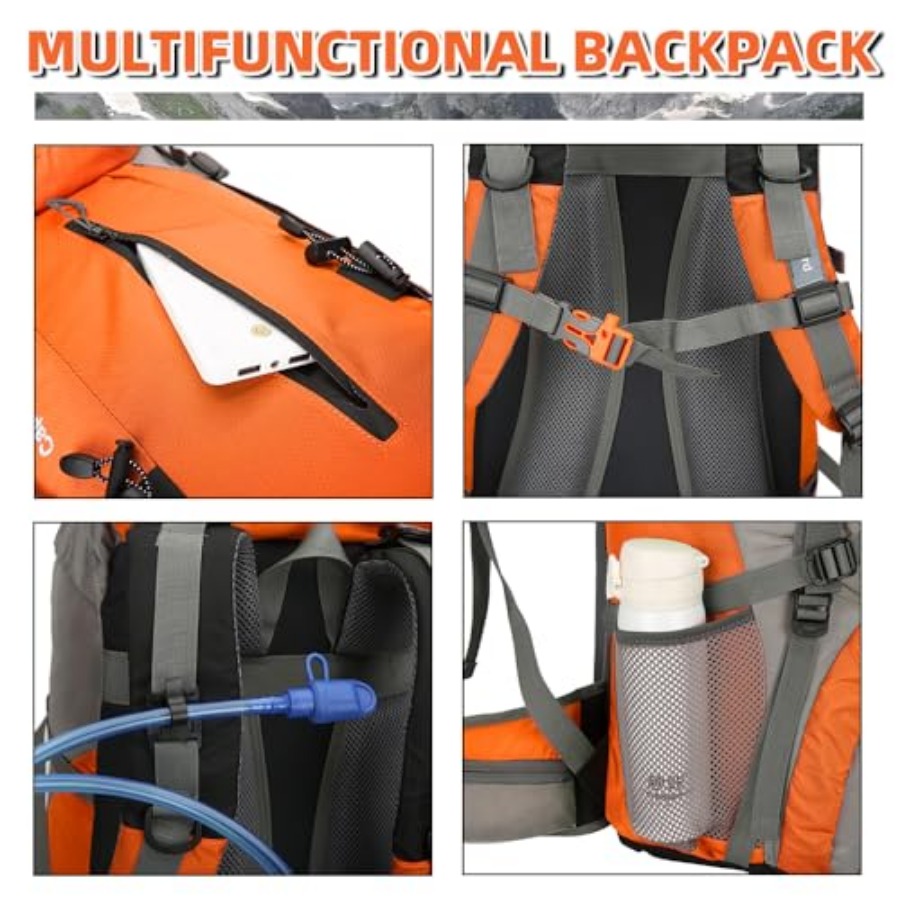 70L Hiking Backpack with Rain  - Rain Cover Backpack incelemesi ve fiyatı