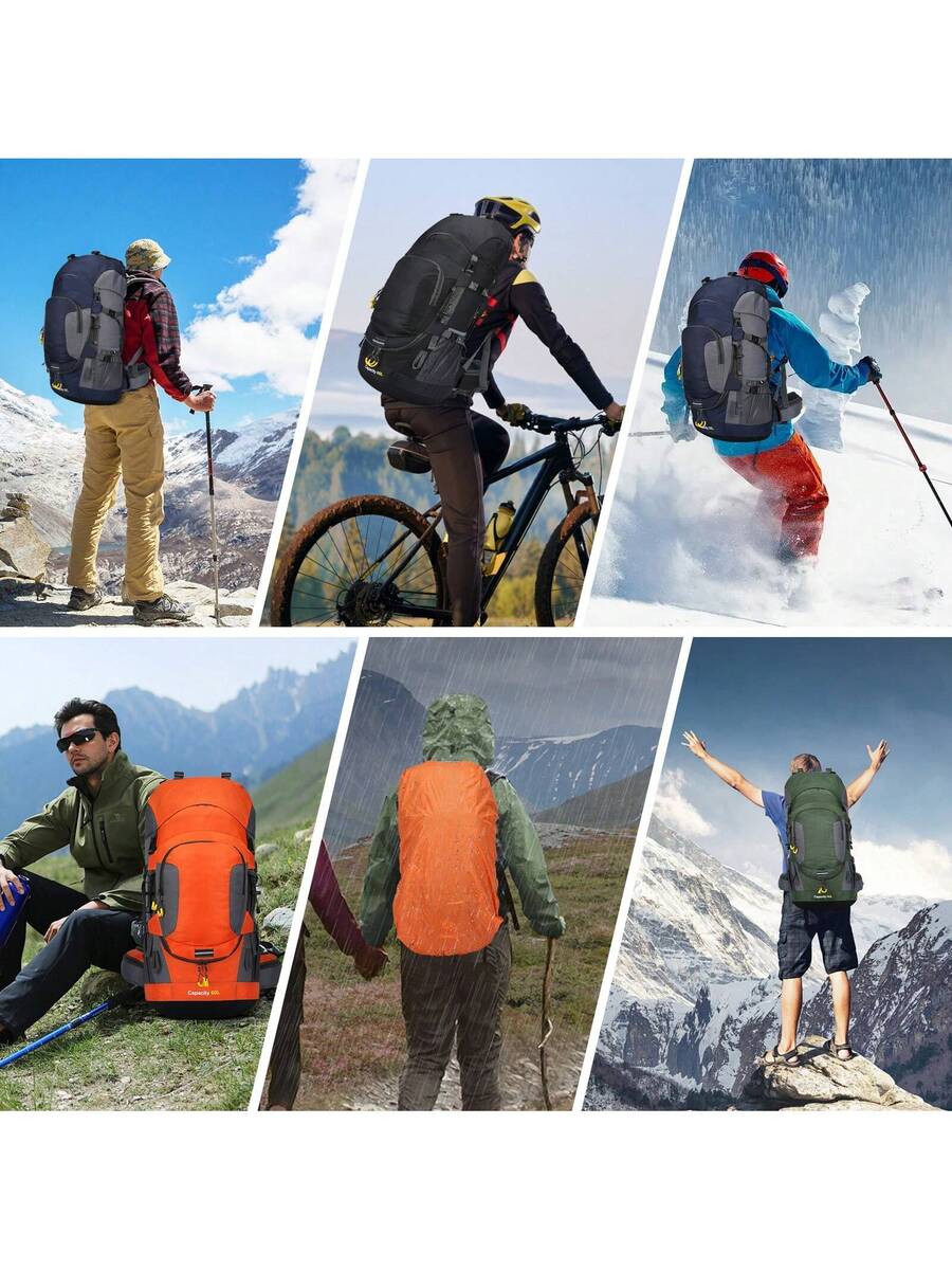 60L Waterproof Oxford Backpack - Hiking Backpack Waterproof incelemesi ve fiyatı