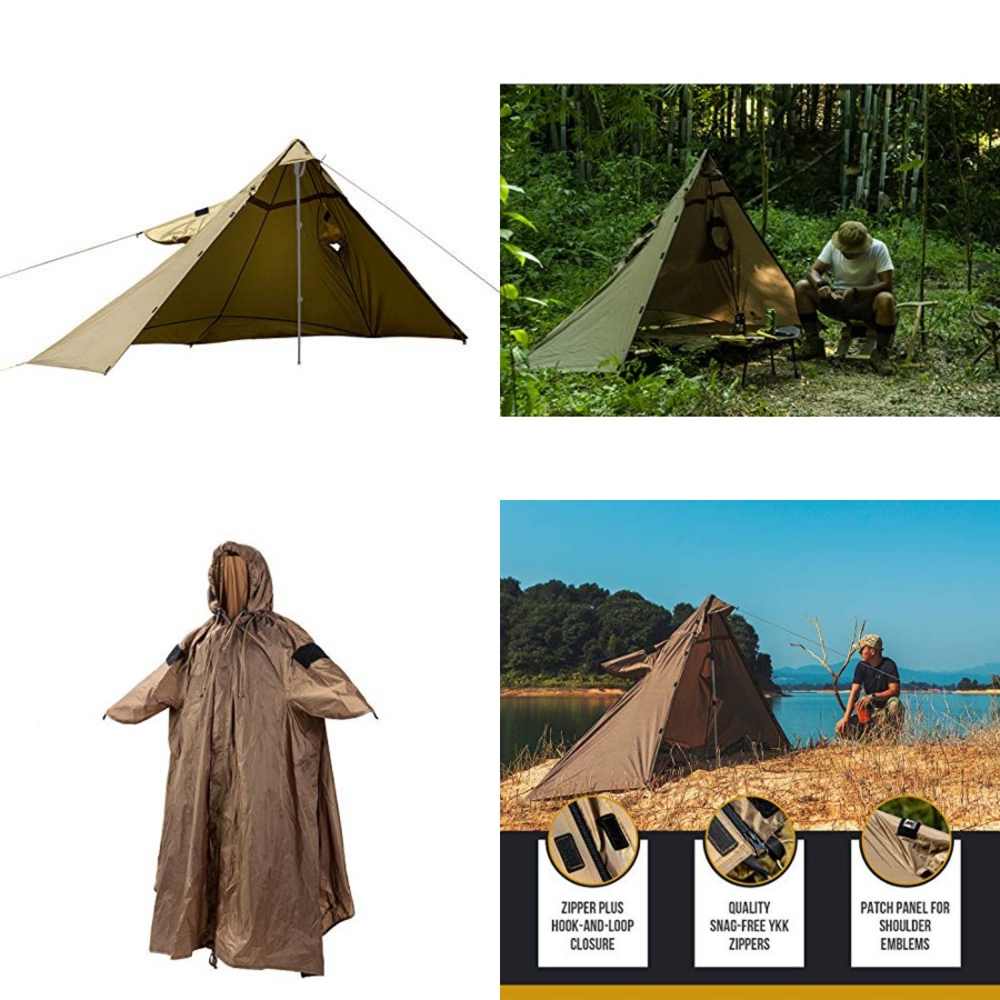 TENTSFORMER Hooded Poncho 4-in - Rain Cover Backpack incelemesi ve fiyatı