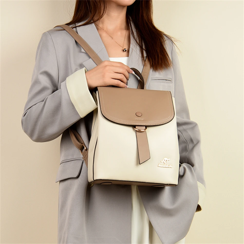 2024 High Quality Fashion Prin - Leather Backpack Vintage incelemesi ve fiyatı
