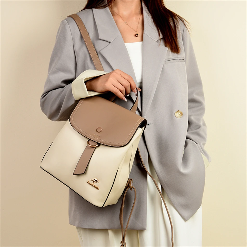 2024 High Quality Fashion Prin - Leather Backpack Vintage incelemesi ve fiyatı