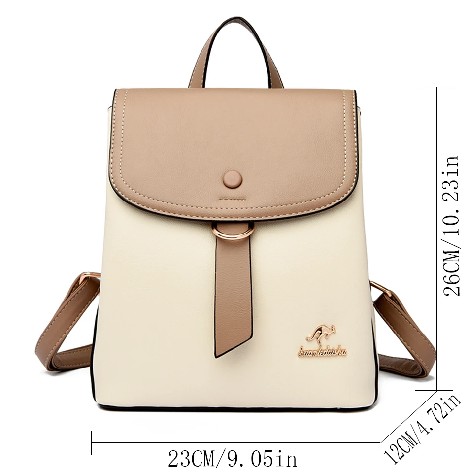 2024 High Quality Fashion Prin - Leather Backpack Vintage incelemesi ve fiyatı