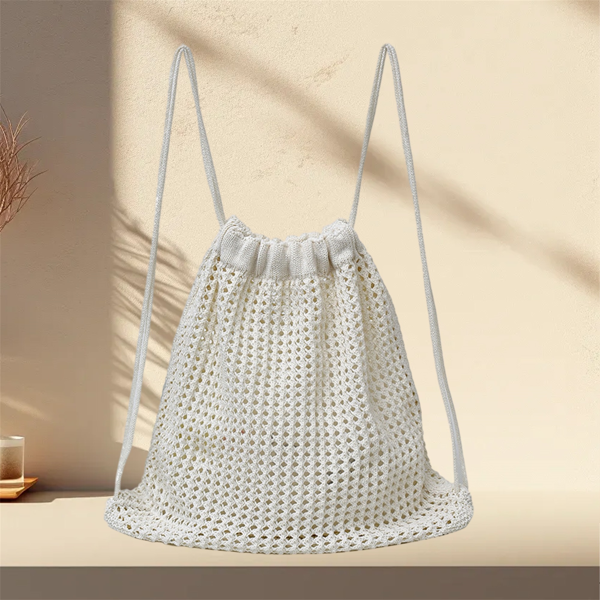 Handmade Crochet Beach Drawstr - Drawstring Gym Bag incelemesi ve fiyatı