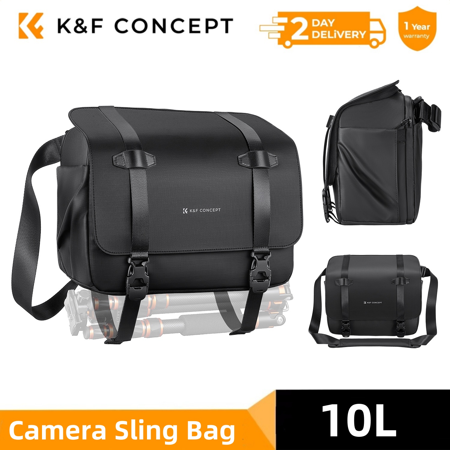 K&F CONCEPT 10L Camera Sling B - Rain Cover Backpack incelemesi ve fiyatı