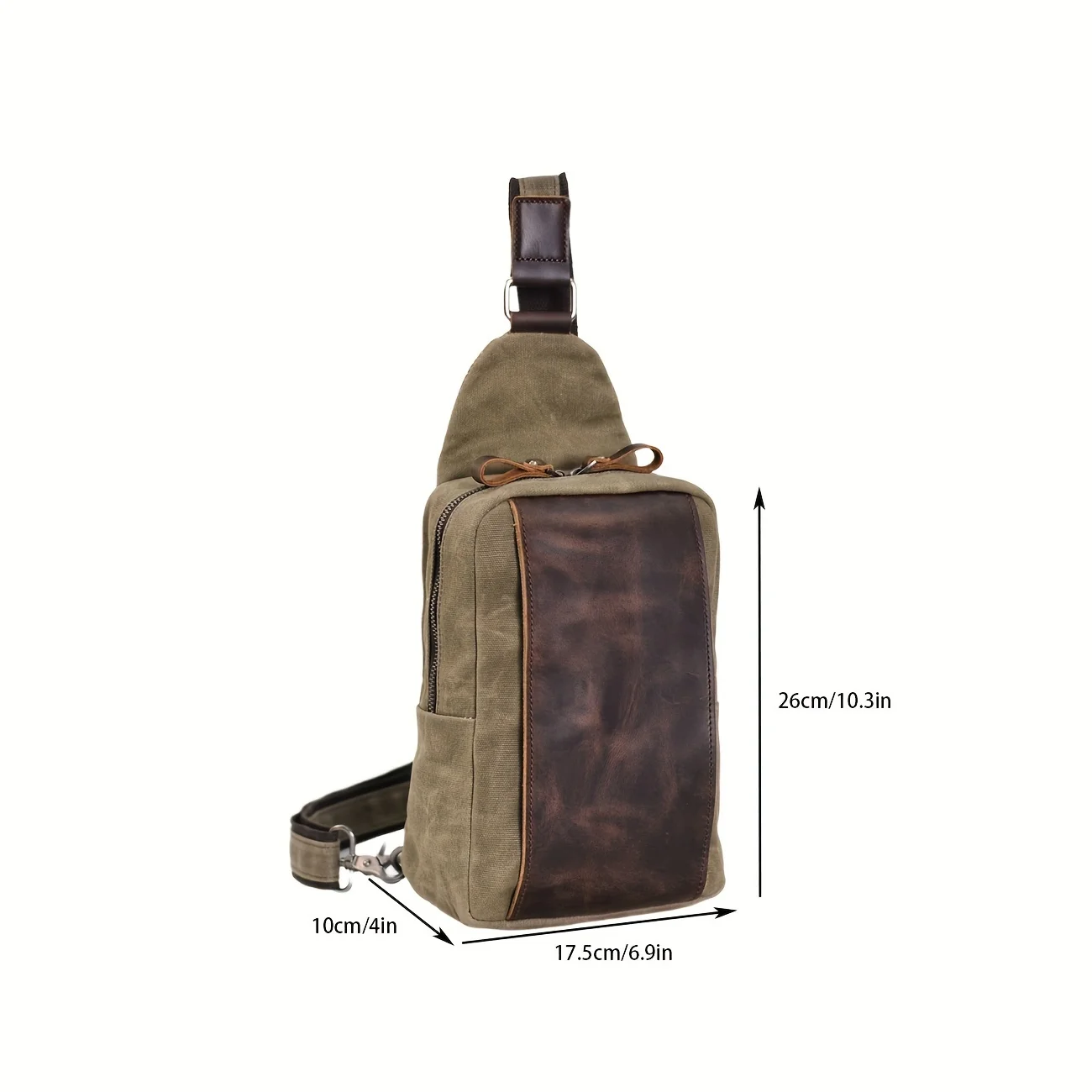 Casual Men's Vintage Waxed Can - Sling Backpack Shoulder incelemesi ve fiyatı