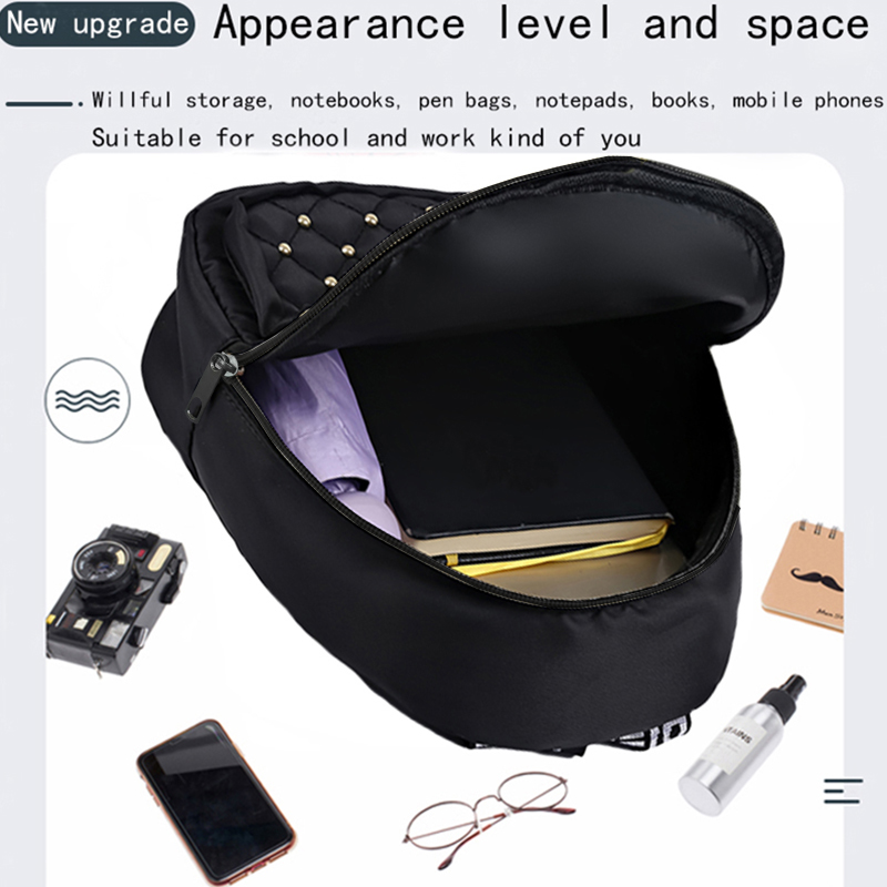 Chic Stylish Studded Backpack  - Canvas Backpack Casual incelemesi ve fiyatı