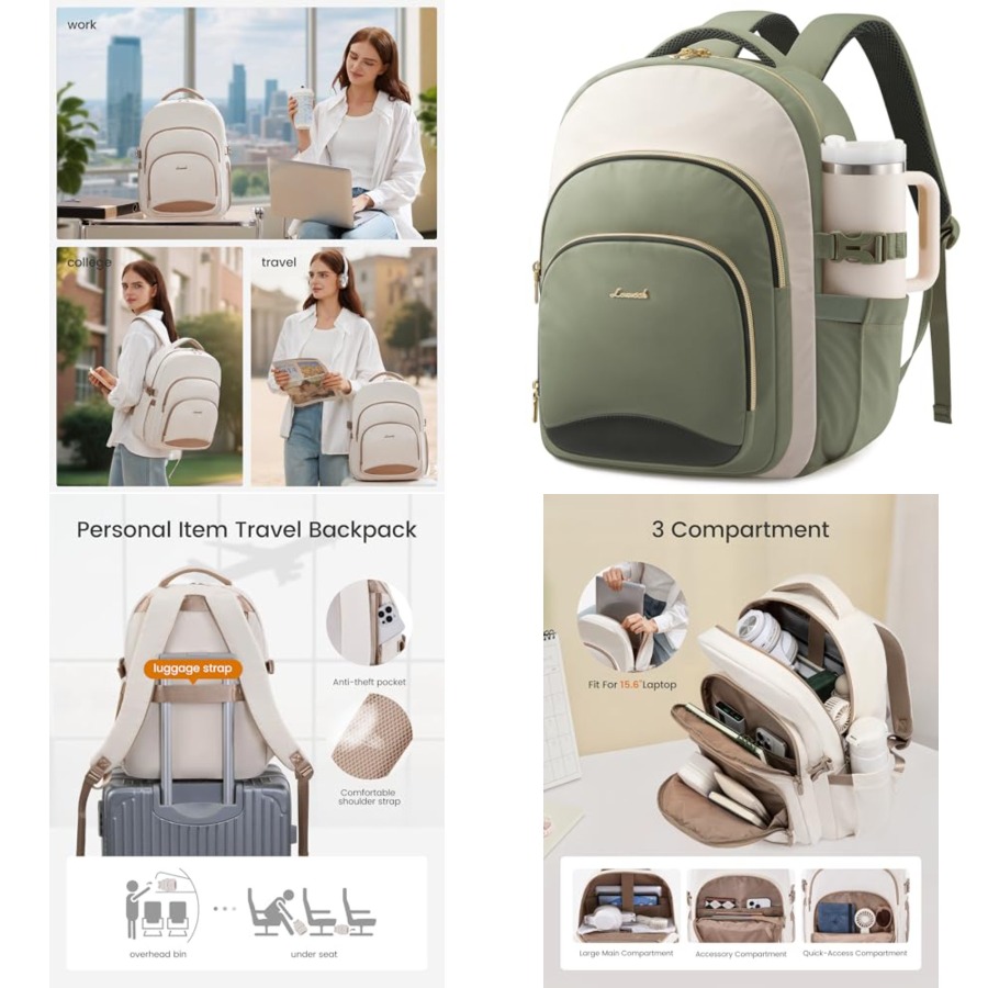 Laptop Backpack for Women, Wor - School Backpack Teen incelemesi ve fiyatı