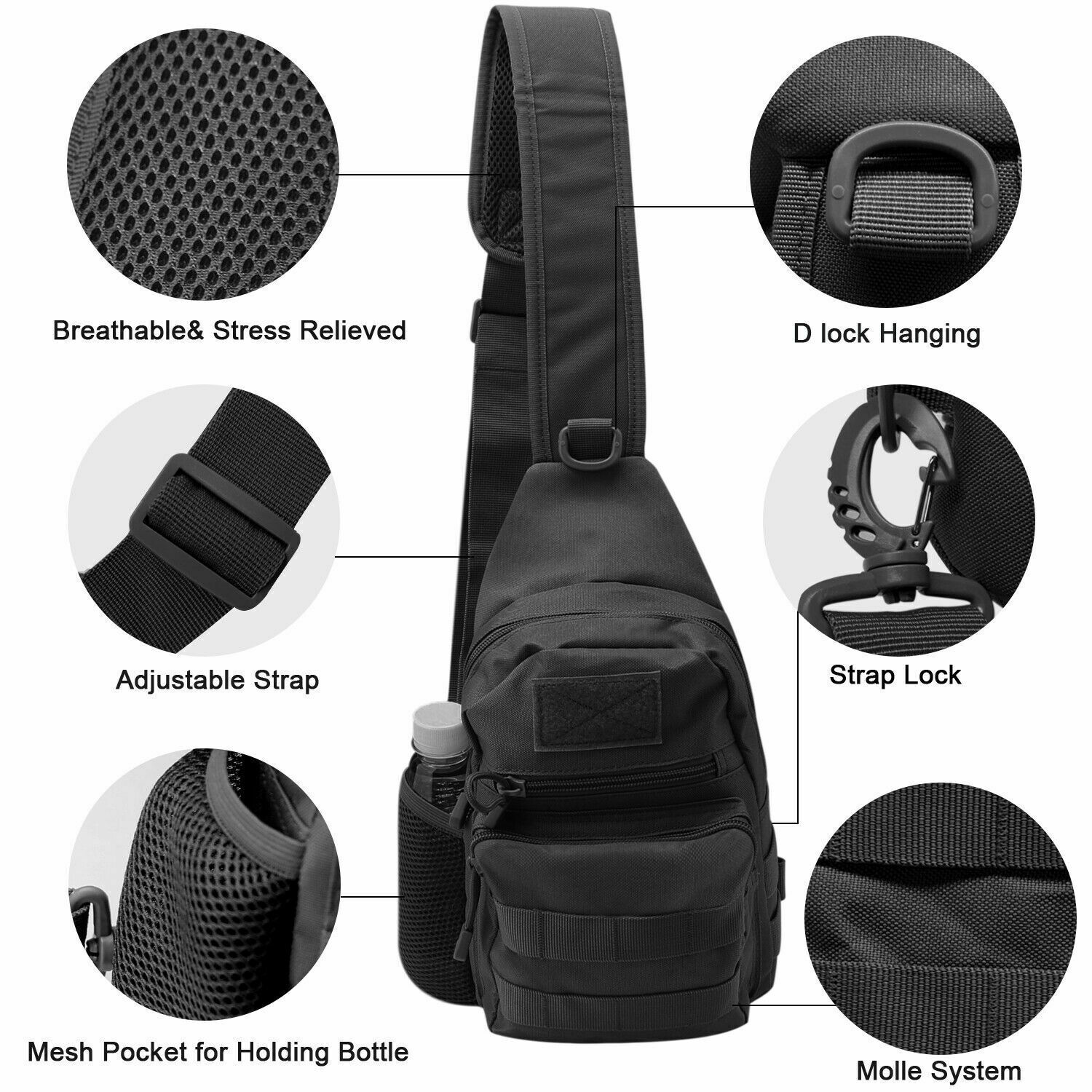 Tactical Sling Crossbody Backp - Sling Backpack Shoulder incelemesi ve fiyatı
